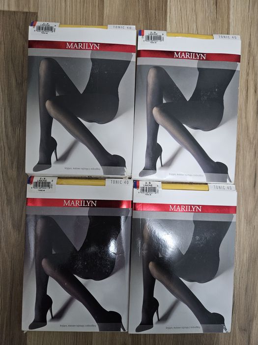 Zestaw: rajstopy Marilyn, 4pary, Mikrofibra, 40DEN