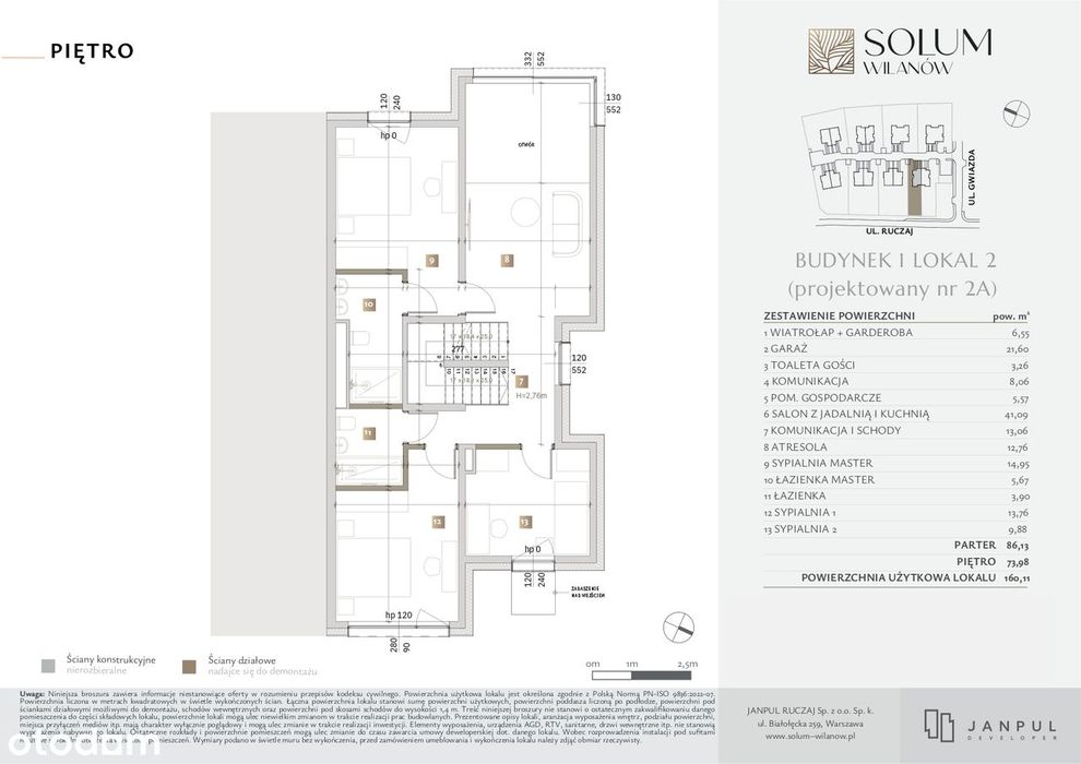 WILANÓW Zawady/ exclusive villa/ 600 m² plot/ 6 m high living room