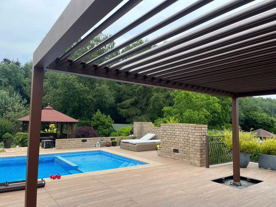 Pergola tarasowa aluminiowa Firmy AM Pergola System - Producent Śląsk