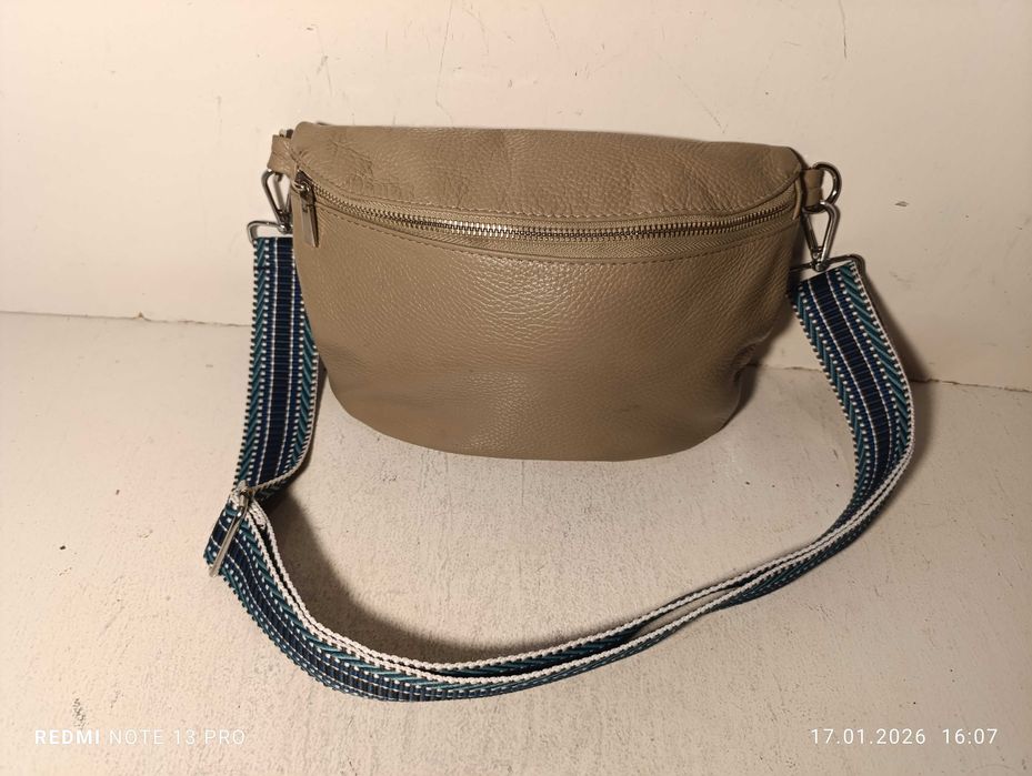 torebka skórzana, nerka Genuine Leather, Borse in Pelle