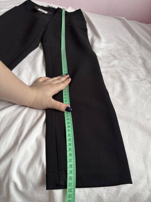 eleganckie czarne spodnie nowe cygaretki