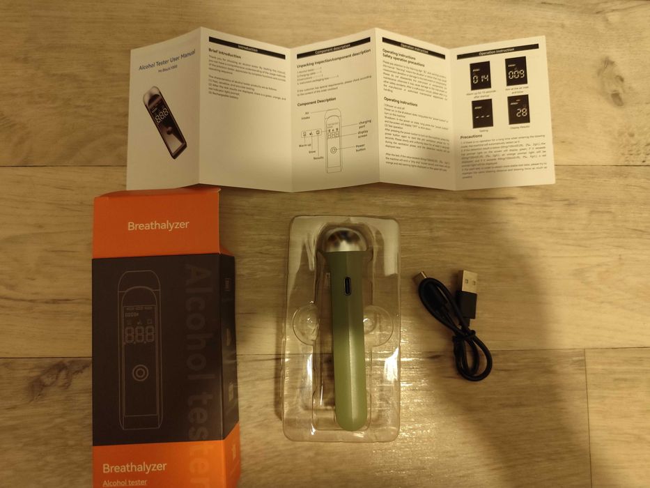 Alkohol tester kieszonkowy zielony