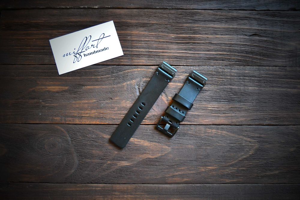 Кожаный ремешок Garmin quick fit. Ручная работа. Днепр