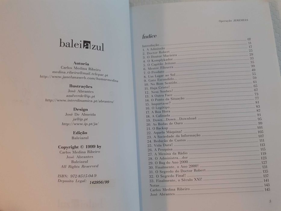 Livro Operação Jeremias