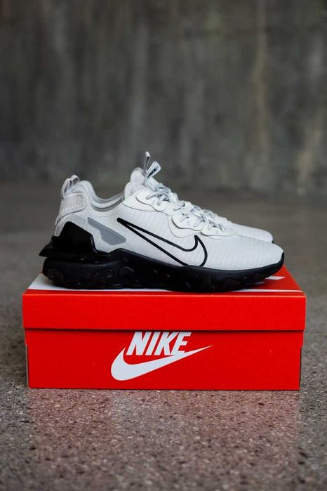 Чоловічі кросівки Nike React Vision "Grey/Black" Розміри 40-45