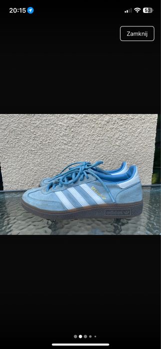 Buty adidas spezial niebieskie 38