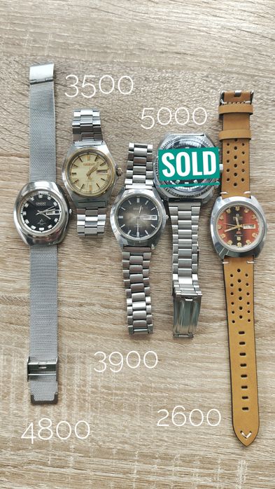 Вінтажні японські годинники 60-80x - Seiko, Orient, Citizen, Ricoh