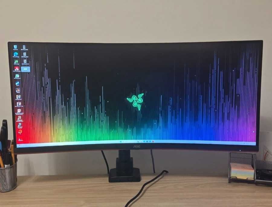 AOC CU34G2XP/BK – 180 Hz, UWQHD, 34-calowy ultrapanoramiczny monitor