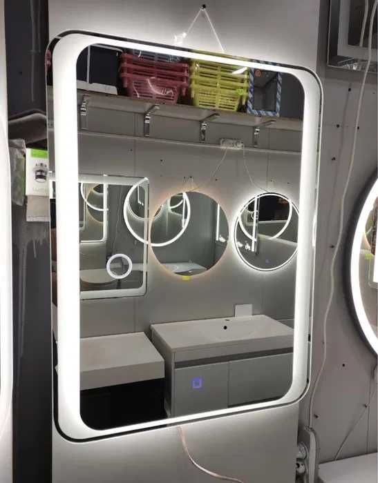 Ціна від виробника на дзеркала з підсвіткою Зеркала под заказ круглые