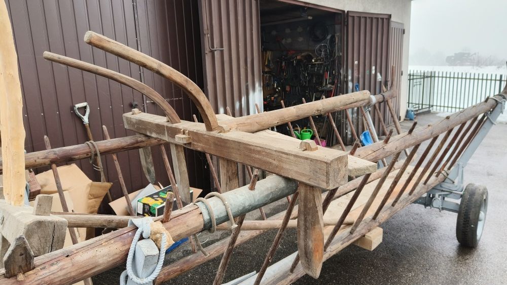 Wóz konny drabiniasty znaczniki do ziemniaków