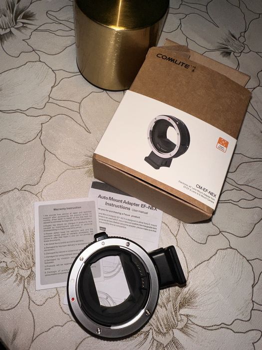 Новий! Адаптер електронний Commlite Canon EF до Sony Nex/E mount з AF