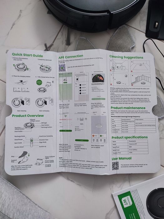 Робот пилосос Clenova w7