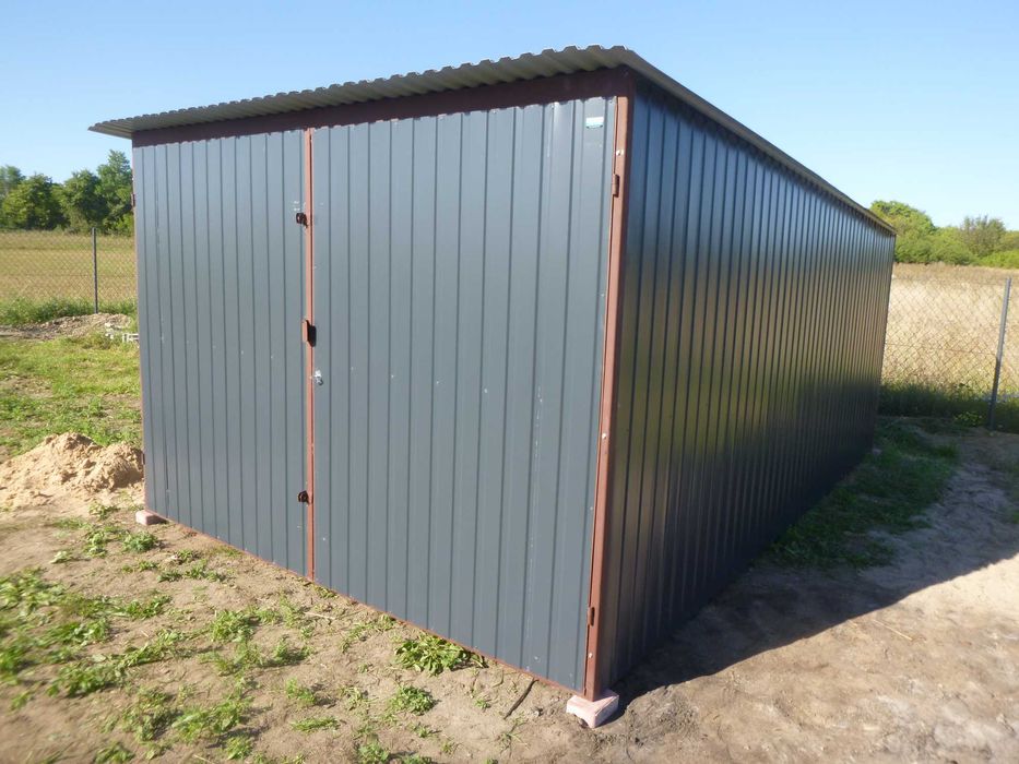 Garaż blaszany Blaszak na budowę 3x5 Najtaniej Garaże PRODUCENT garaży