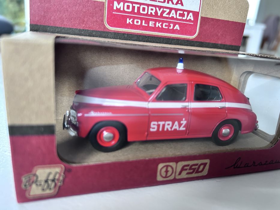 Samochód Warszawa Straż Pożarna Kolekcja PRL model Daffi B-252