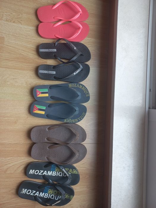 Havaianas lindas, chinelos Ipanema e outros chinelos
