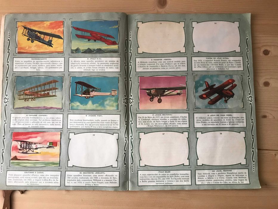 Cadernetas de cromos antigos