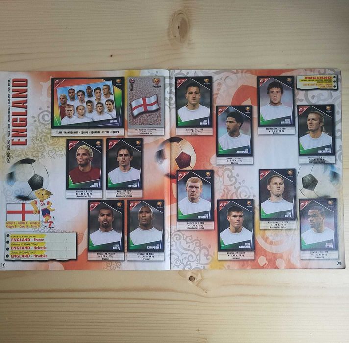 Caderneta Completa Panini UEFA Euro 2004