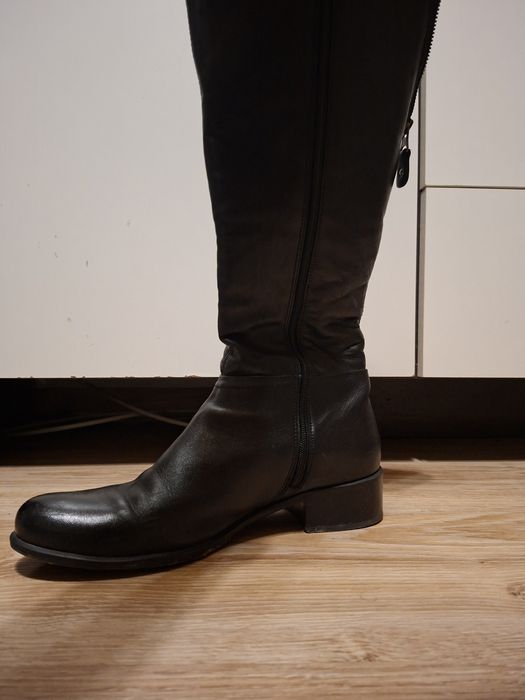 Lasocki buty skórzane zimowe długie r. 40