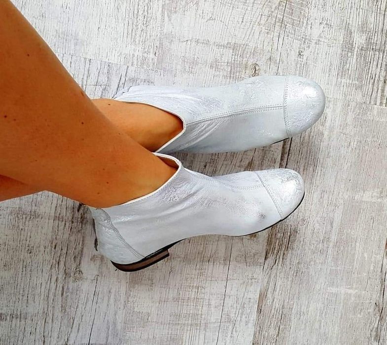 Piękne botki wiosenno letnie naturalna skóra kolory