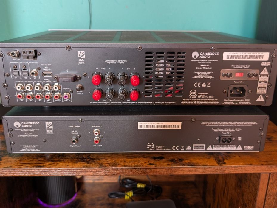 Cambridge audio amplituner AXR100 + CD Player Cambridge  audio AXC35