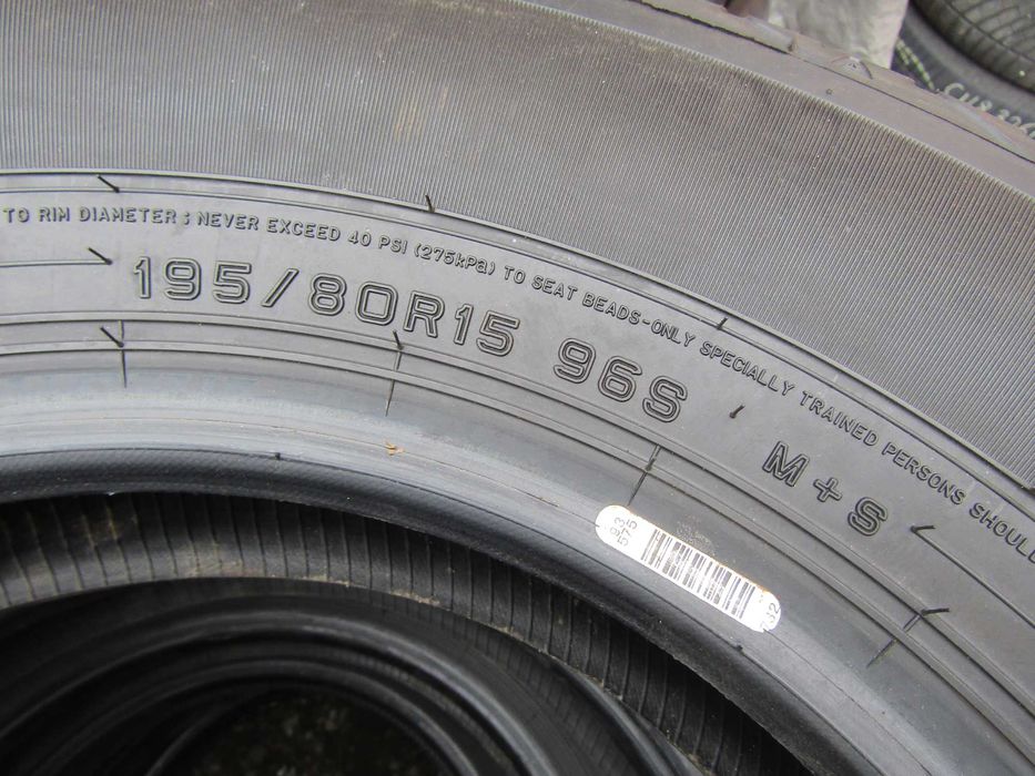 195/80R15 Dunlop GrandTrek 4szt Nieużywane 2023r