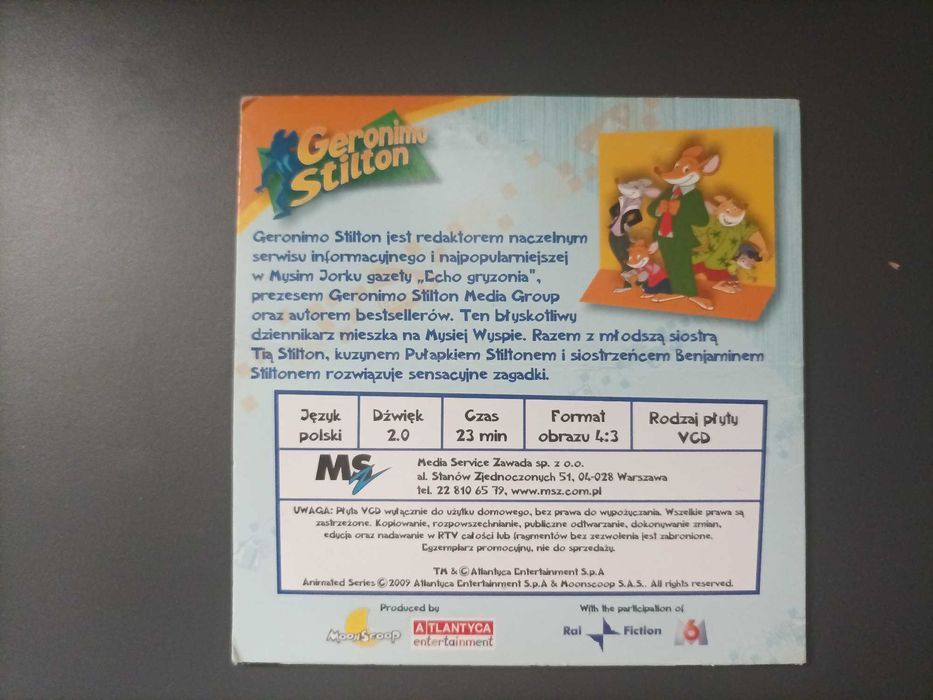 Geronimo Stilton - Operacja Shu Fong Fong VCD