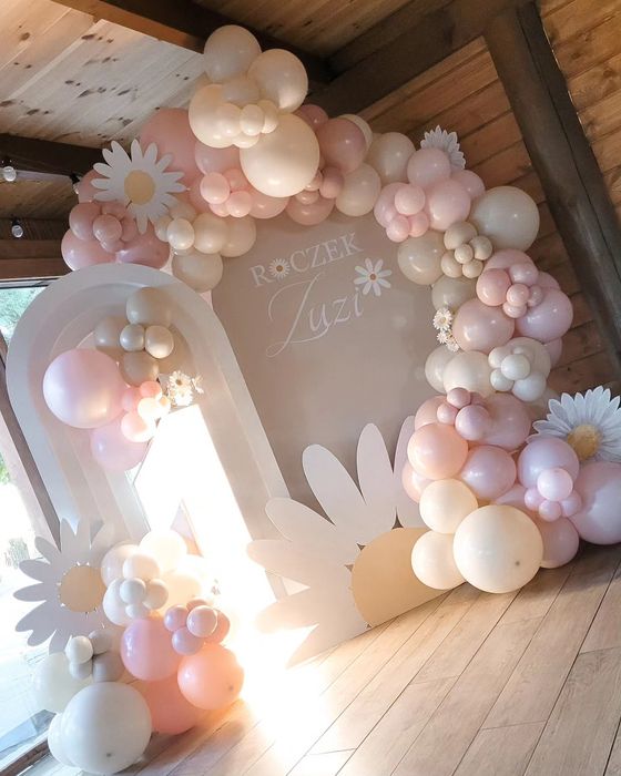 Cyfry led, neon, scianka cekinowa,fotel paw, balony