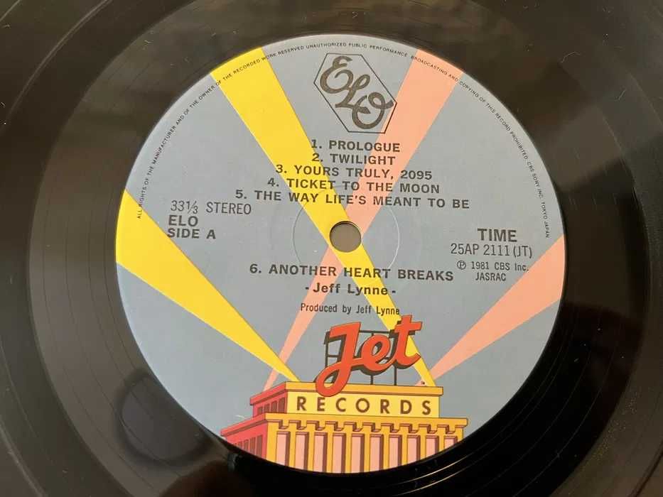 Electric Light Orchestra ELO Time Winyl LP Japan Sony/CBS 1981