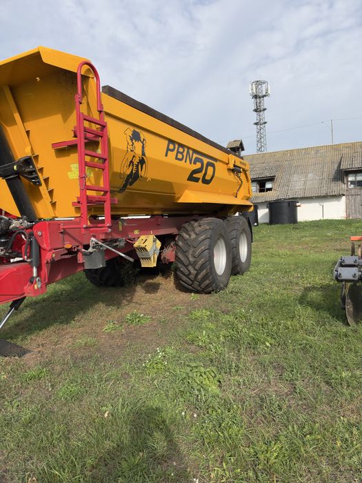 zestaw ciagnik+przyczepa budowlana 20 ton