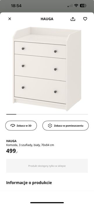 Komoda Hauga biała