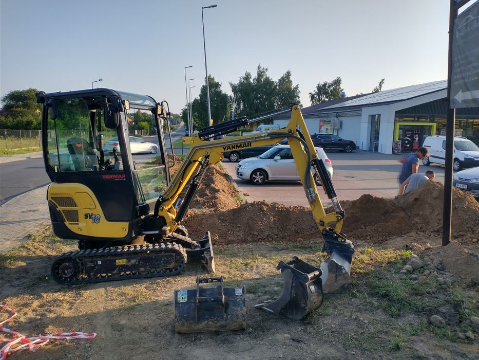 Usługi minikoparką, roboty ziemne, wykopy, zagęszczanie
