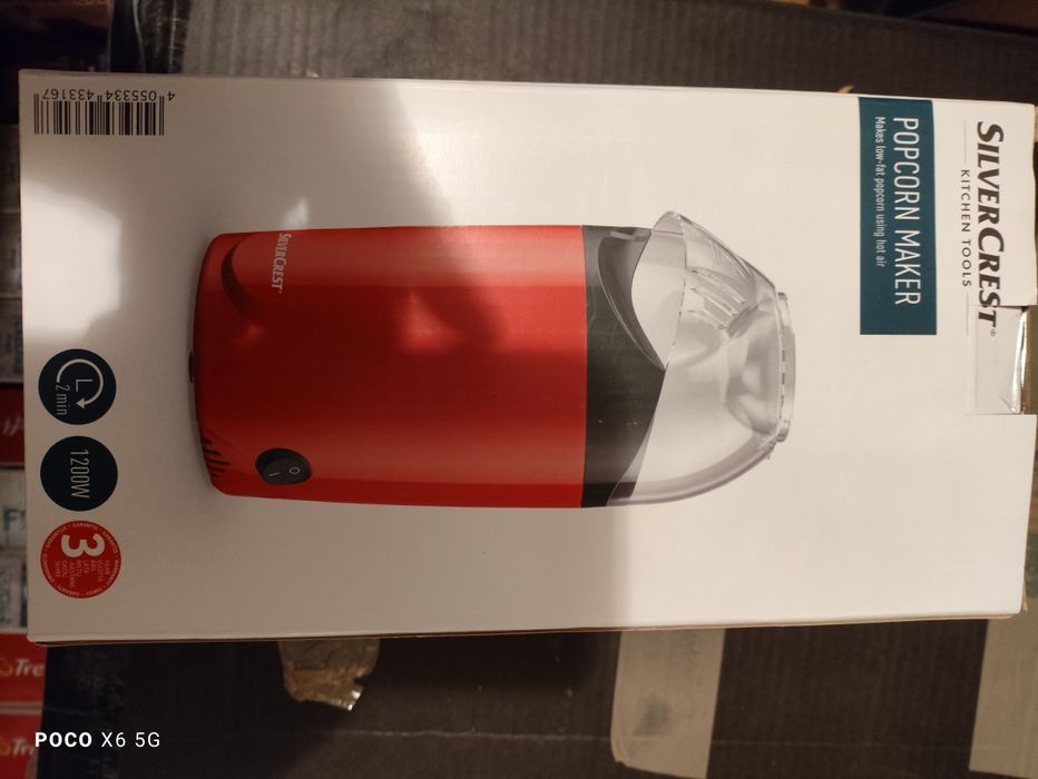 Silvercrest urządzenie do popcornu nowe