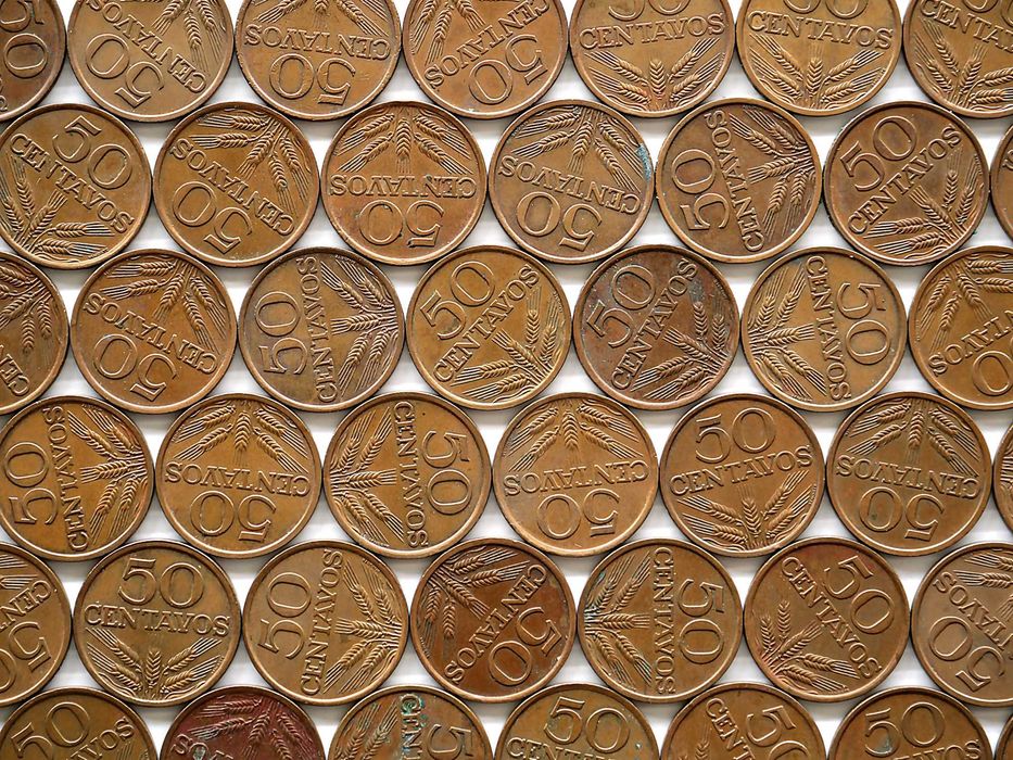 Lote de 200 Moedas 50 Centavos 1979