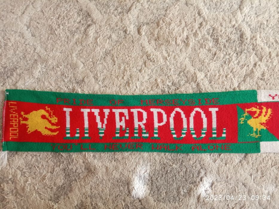 Szalik Liverpool FC oldschool retro dwustronny unikat vintage