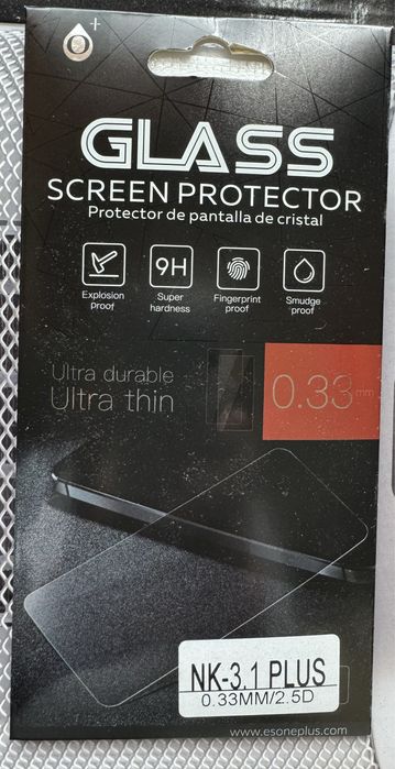 Proteção de ecrã em vidro temperado para Nokia 3.1 Plus (portes incl.)