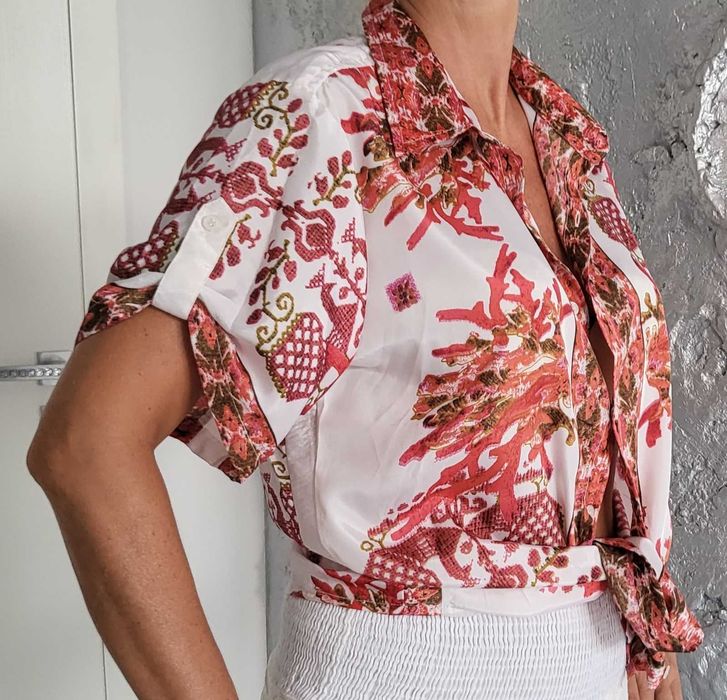 Antica Sartoria bluzka włoska Boho roz XL