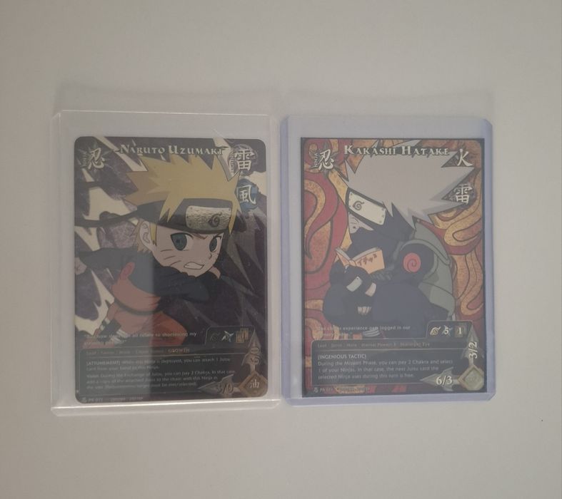 Naruto - cartas vintage em estado NM
