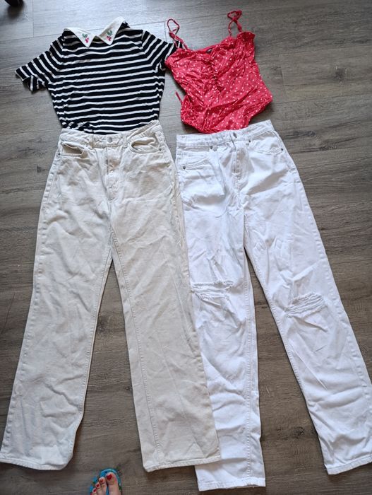 Джинсы zara mango бершка NM палаццо