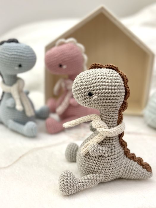 Dinossauro bebe amigurumi