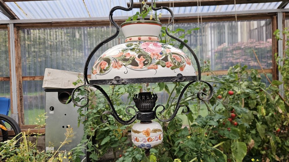 Lampa wisząca ceramiczna ręcznie malowana XII wiek
