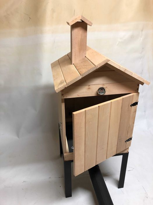 wędzarnia olchowa zestaw  z drzwiczkami i kominkiem