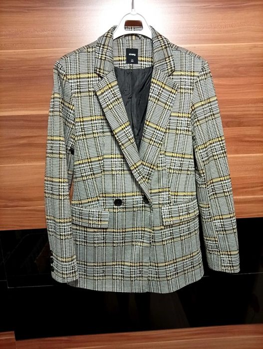 Elegancka marynarka karetkę krata 34 xs