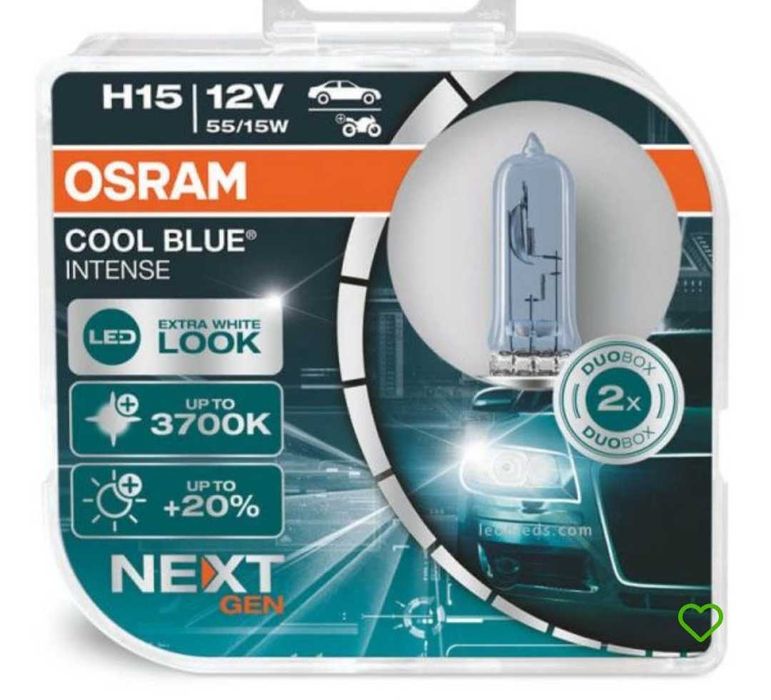 Lâmpadas Novas OSRAM H7, H15 e H11.