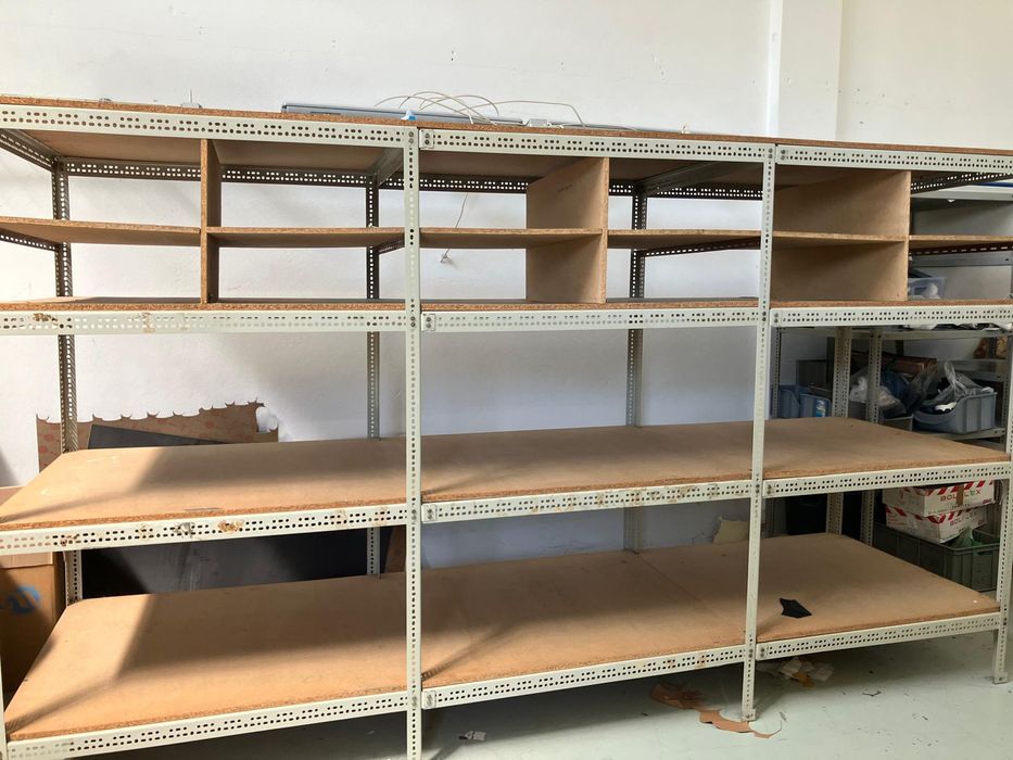 6 armários de dexion