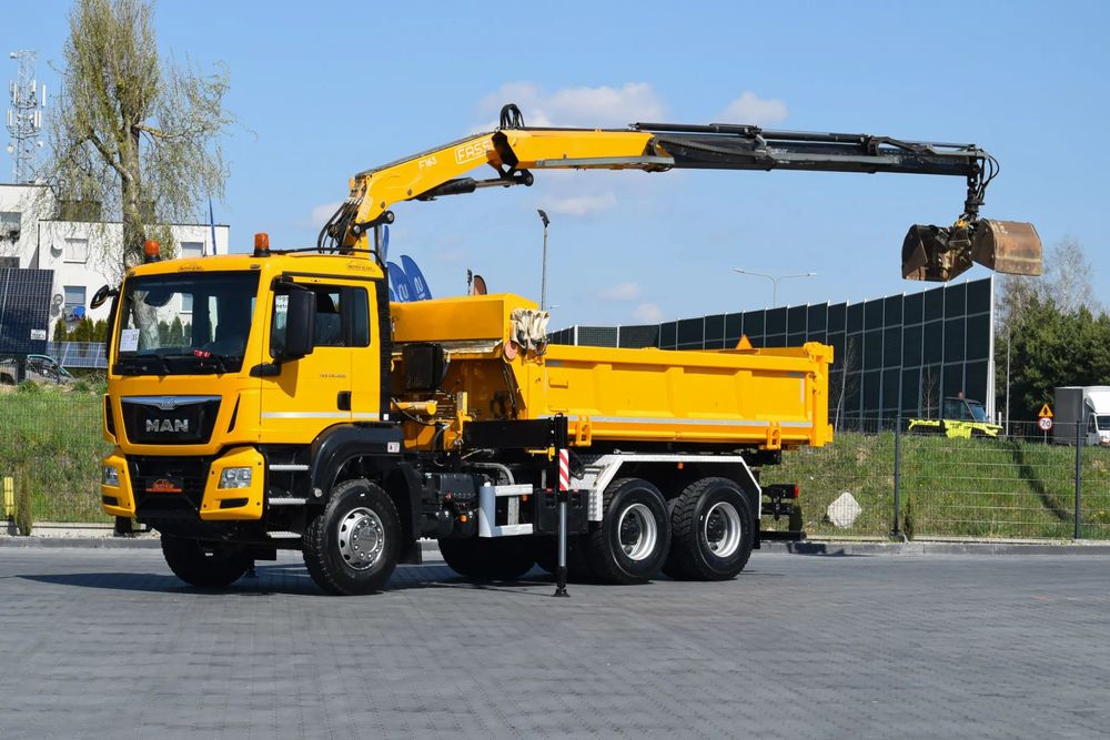 MAN TGS 26.400 / 6x4 / EURO 6 / UDT / HDS FASSI 165 / WYSUW x3 / ROTATOR / CHWYTAK / STEROWANIE RADIOWE / WZMOCNIONA RAMA / WYWROTKA / HYDROBURTA / AUTOMAT / 2017 / NOWE OPONY - 100% / NISKI PRZEBIEG / STAN IDEALNY / SPROWADZONY  / Tanie Szybkie Finansowa