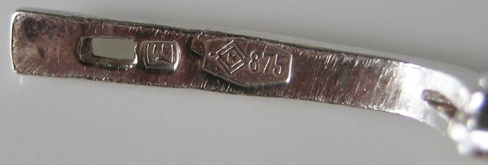 Сережки срібло 875 гранат Серьги серебро