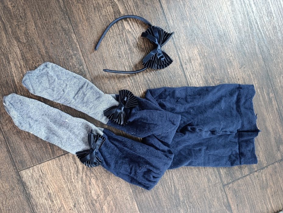 Komplet rajstopy 116 i opaska do włosów