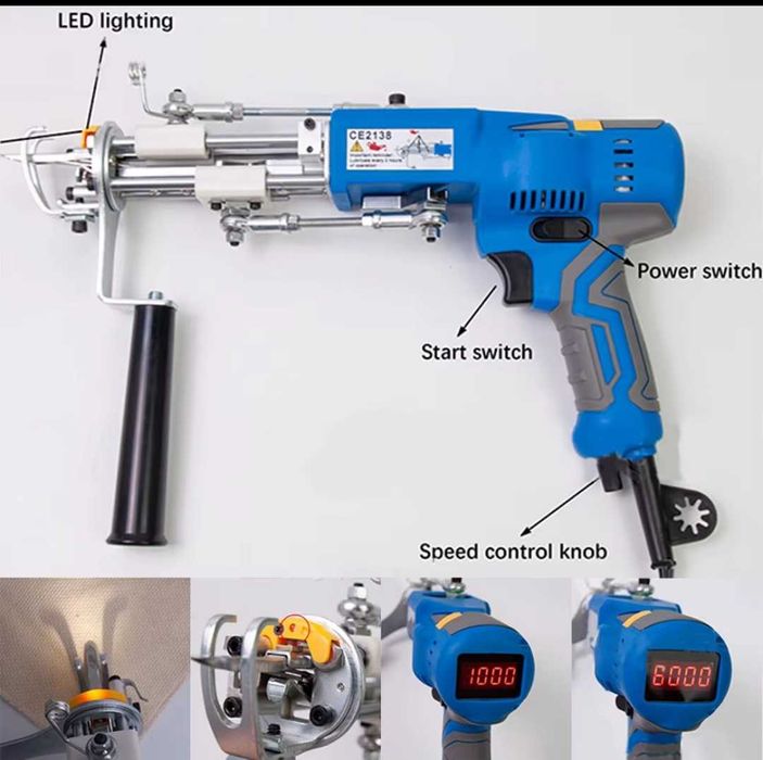 Máquina de tufting gun V - cut and pile