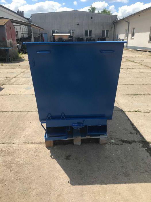 Duży Kontener Samowyładowczy TK 1100 (1100L) Koleba na Wózek Widłowy