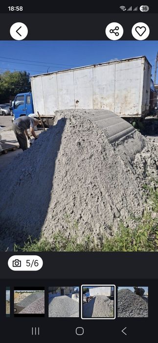 Песок горный и мытый с доставкой самосвалом и вмешках, щебень разный.